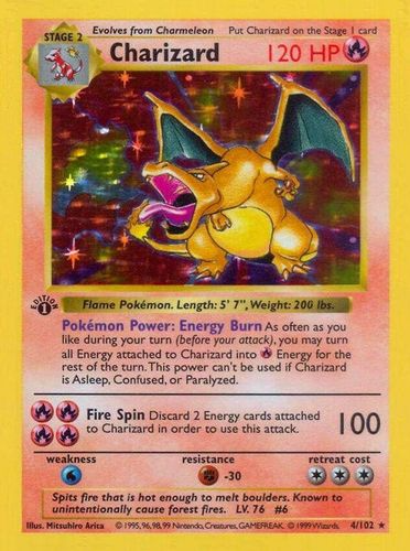 Charizard Edition 1 Holographic