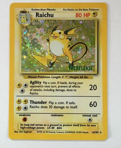 Raichu Pre-Release Cards